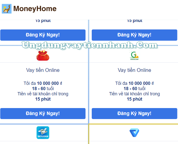 Vay tiền moneyhome